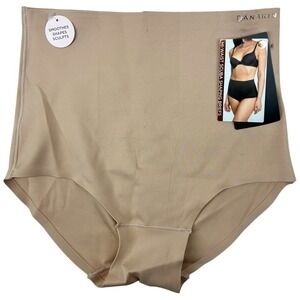 Danskin Hi-Waist Scuba Shaping Brief Small Nude Smooth Seamless Shapewear